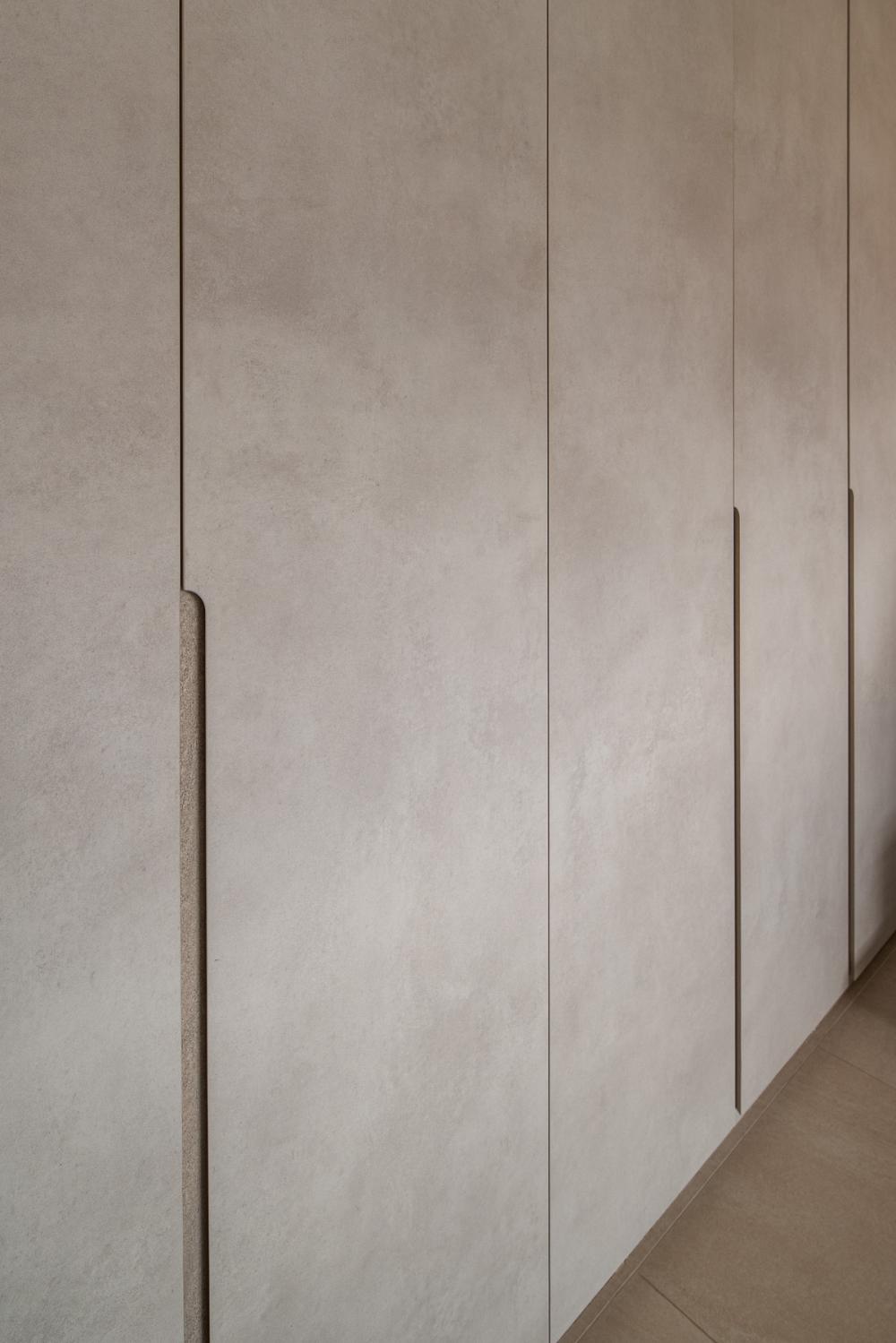 Scandinavian Bedroom with Vinyl Flooring and Wardrobe