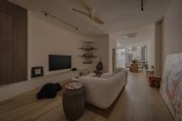 Minimalist Living Room at Conservation House