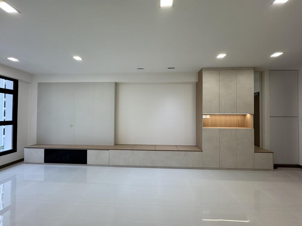 Minimalist Living Room with Settee and TV Console