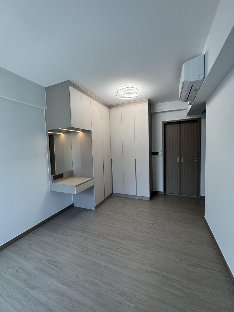 Modern Bedroom with Ceiling Light and Wardrobe