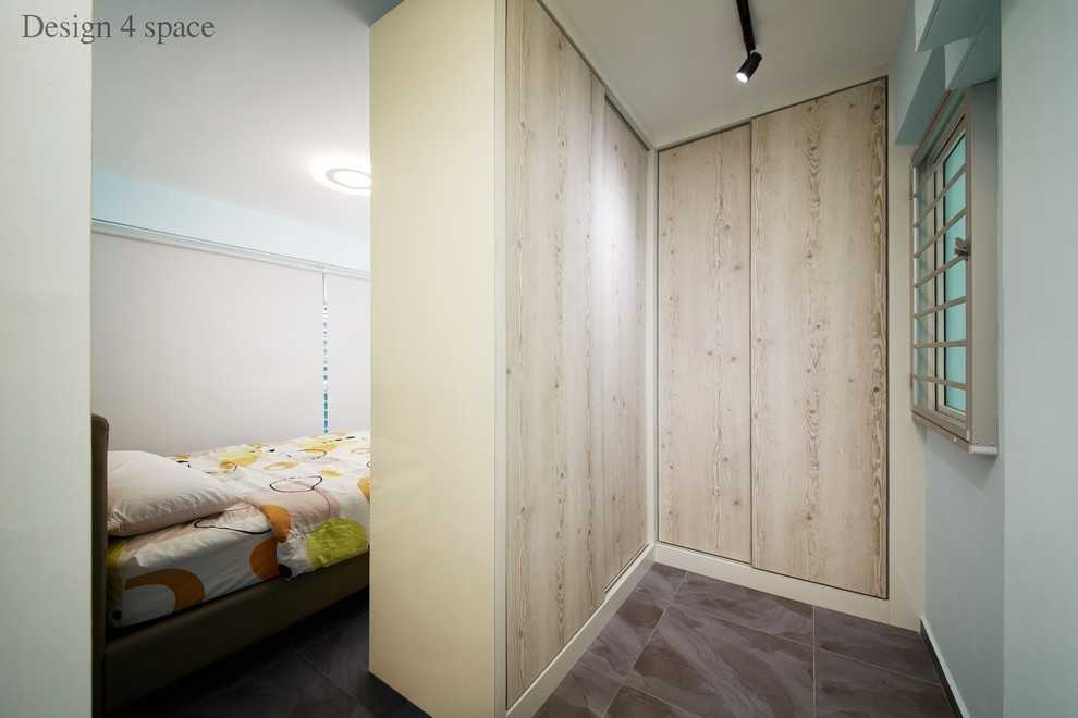 Modern Bedroom with Drop Light and Cove Lighting