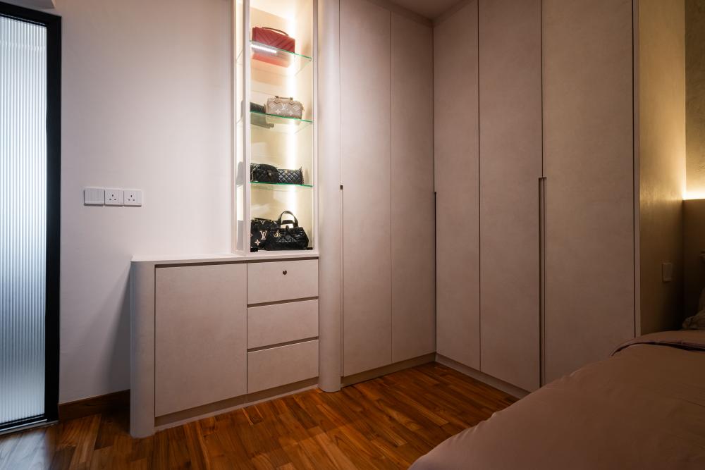 Modern Bedroom with Closet and Bedroom Dresser