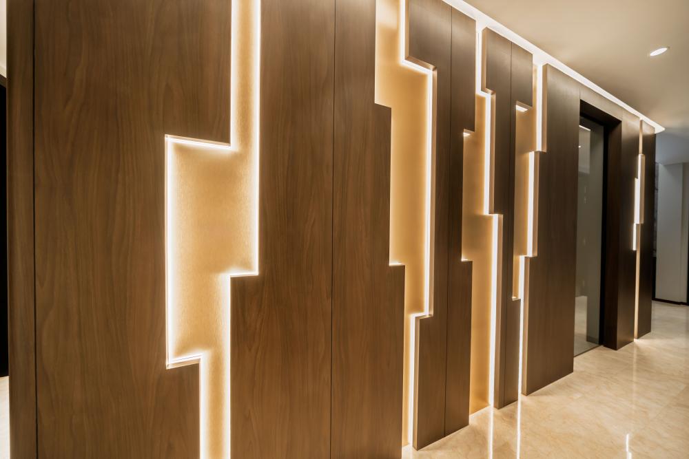 Modern Foyer with Artwork and Console Table