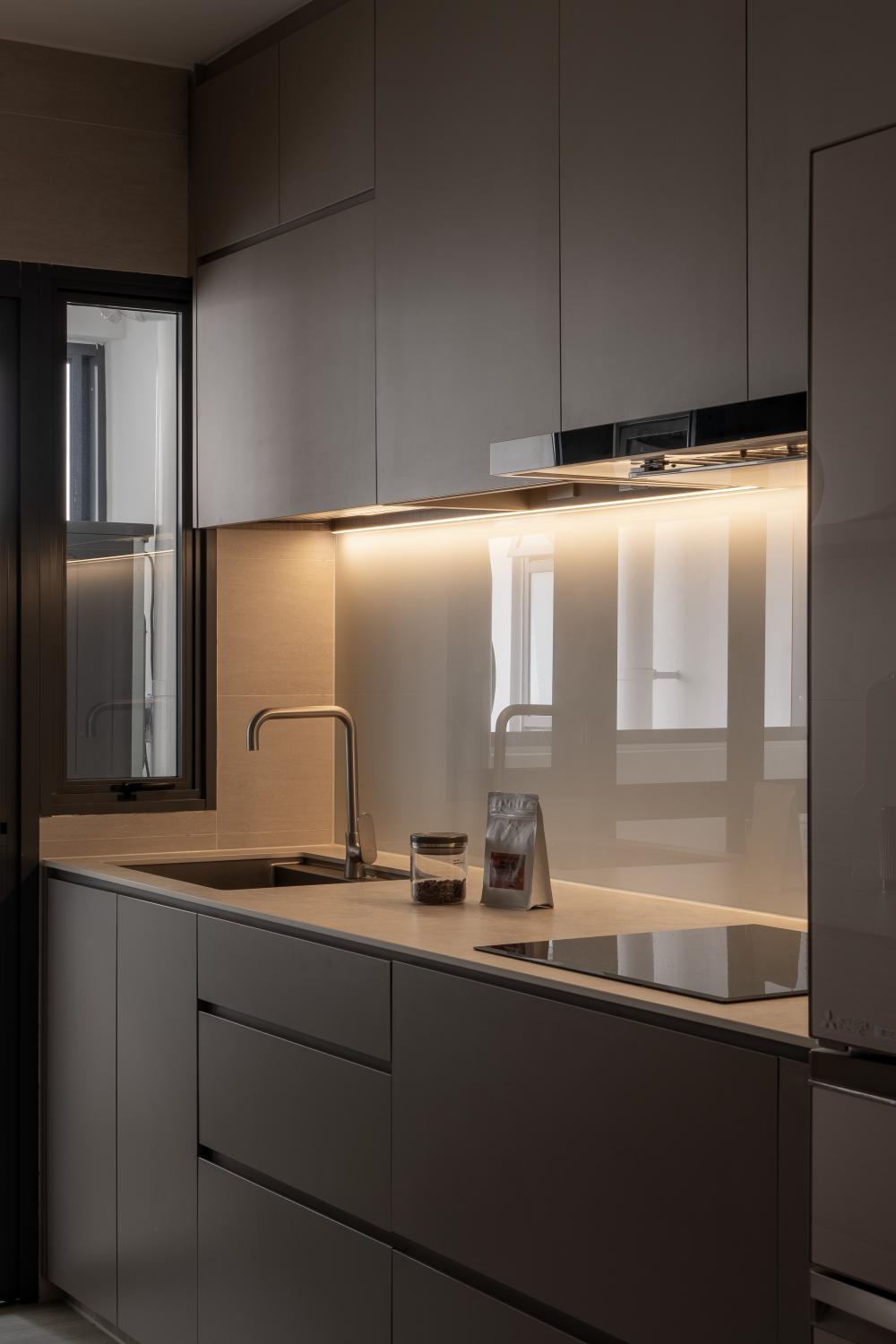 Scandinavian Kitchen with Kitchen Accessories and Kitchen Tap