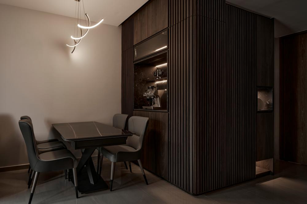 Modern Dining Room with Dining Table and Dining Chairs