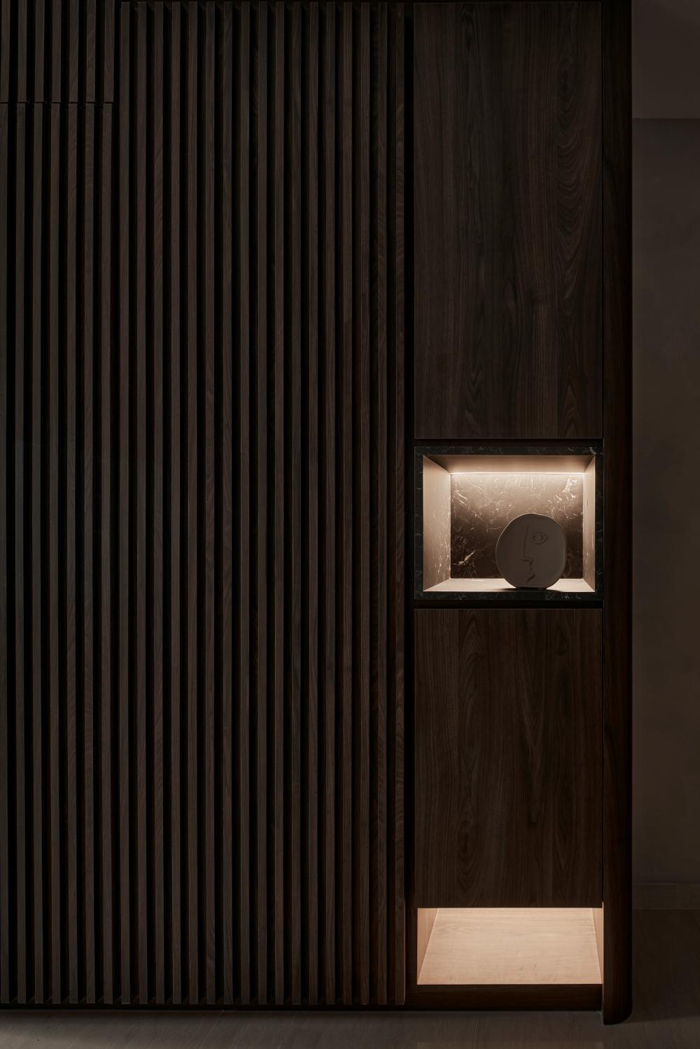 Modern Entryway with Small Storage and Shoe Cabinets