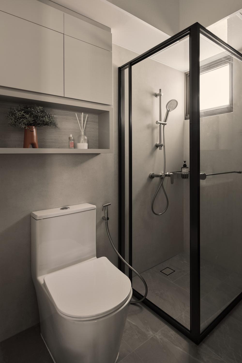 Contemporary Bathroom with Bathroom Storage and Bathroom Accessories