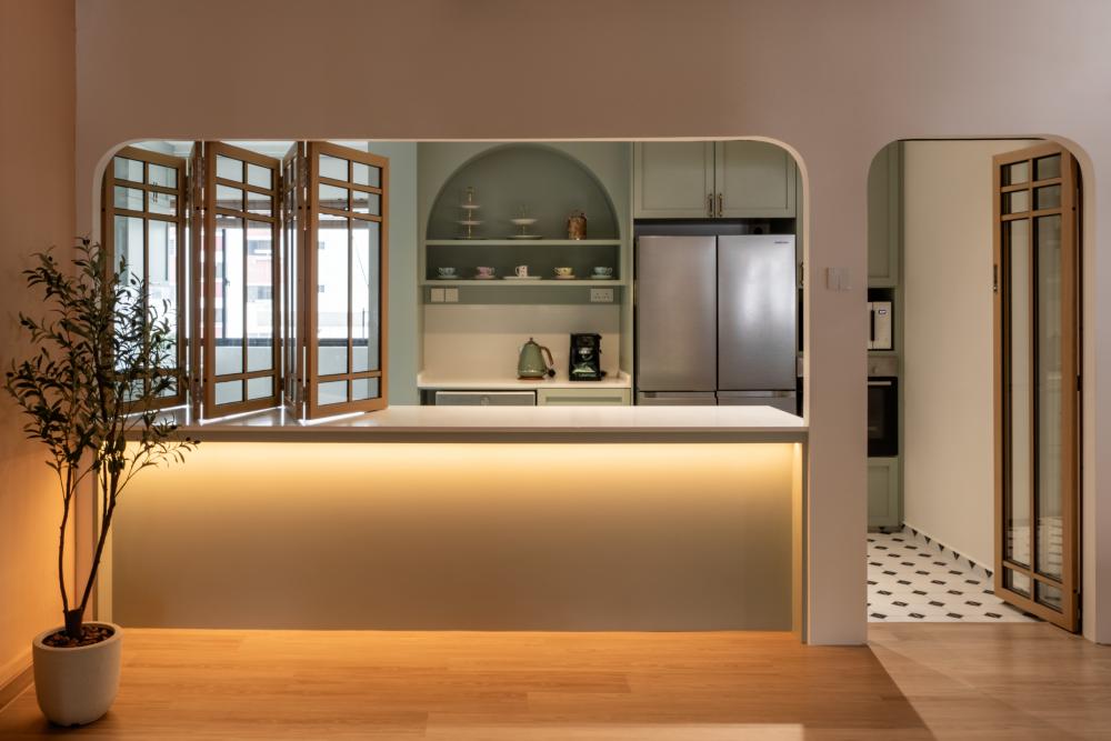 Modern Kitchen with Open Kitchen and Kitchen Cabinets