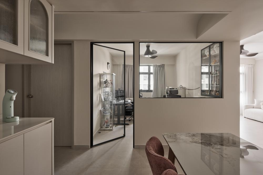 Asian Dining Room with Dining Table and Dining Chairs
