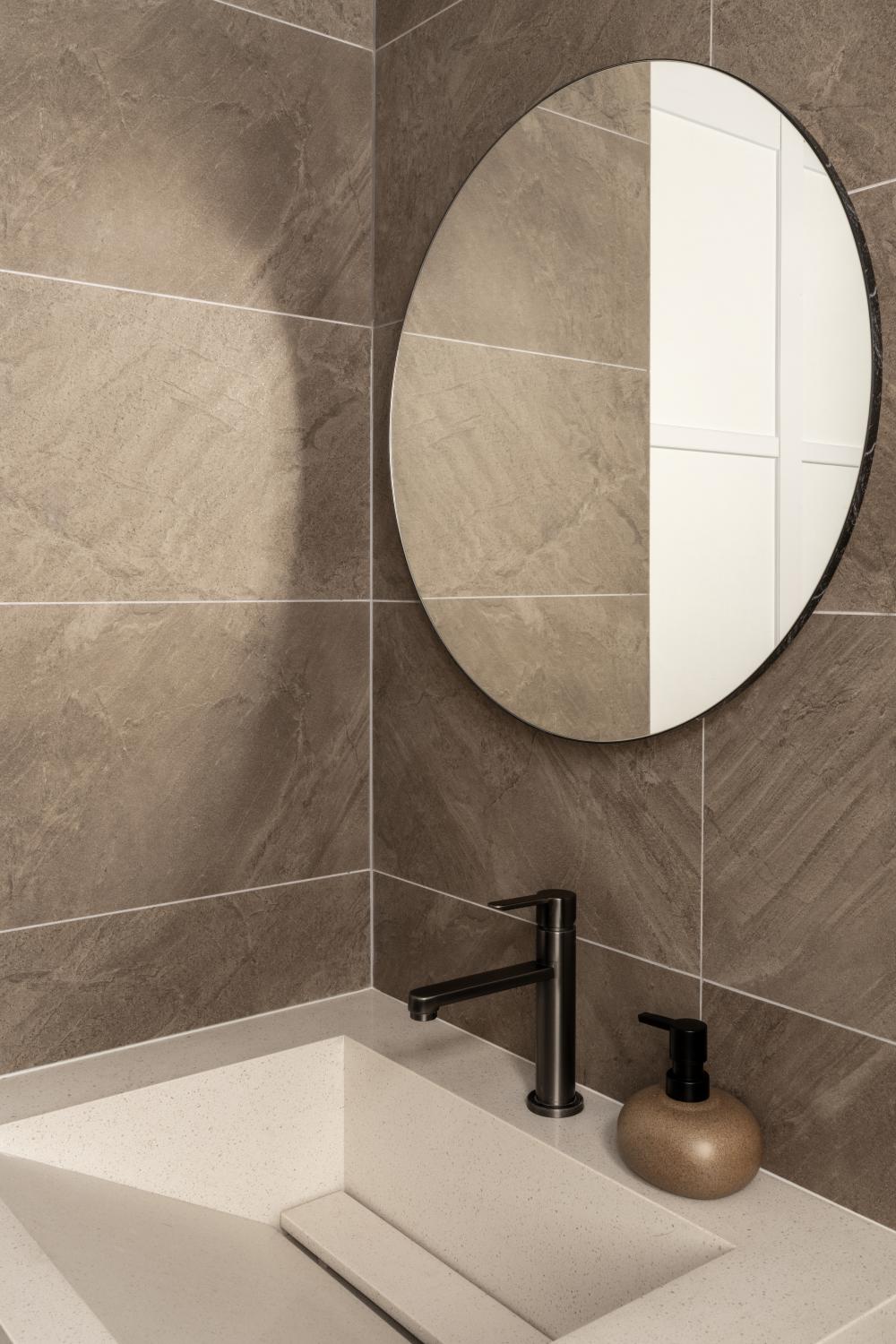 Modern Bathroom with Mirror and Bathroom Mirrors