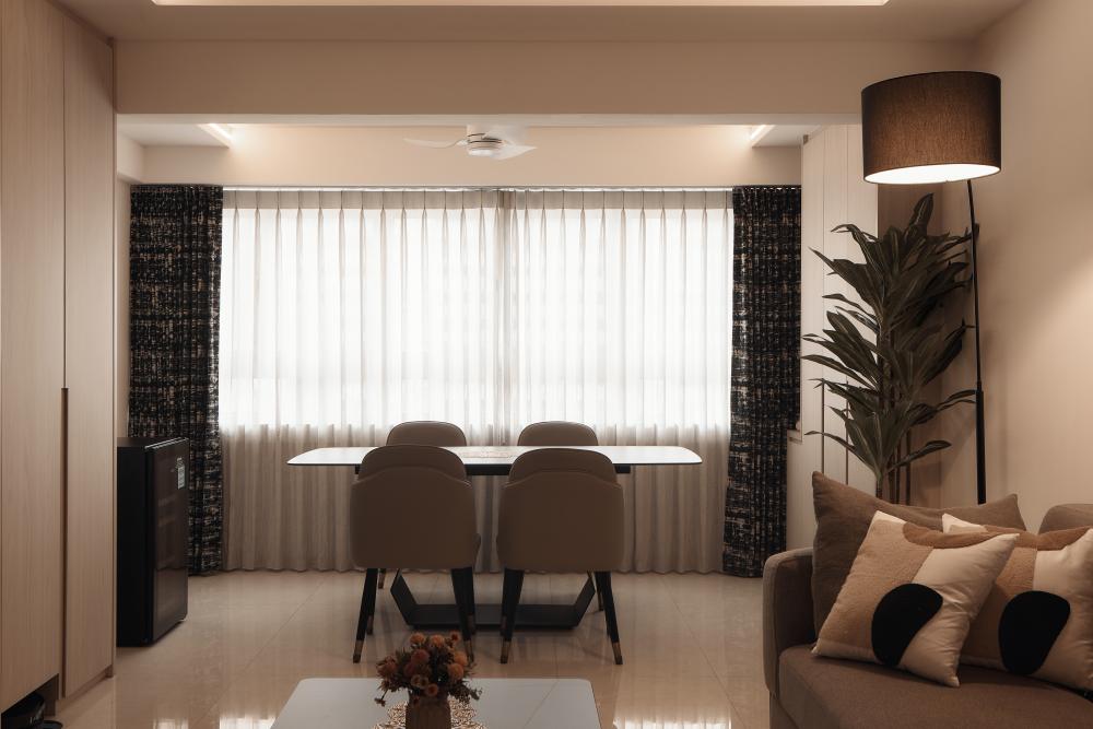 Modern Dining Room with Dining Table and Dining Chairs