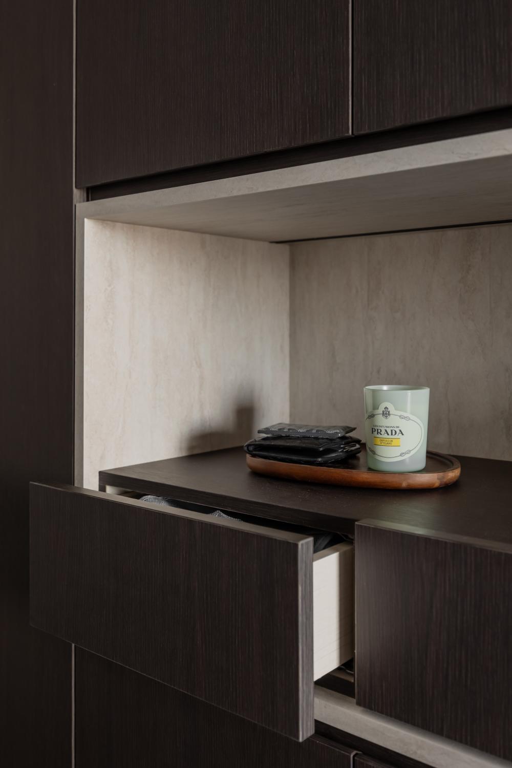 Contemporary Foyer with Cupboard and Storage Cabinets