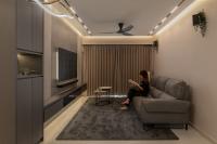 Contemporary Living Room at 308 Punggol