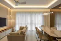 Contemporary Living Room at 3 Bedroom Condo @ The Callista
