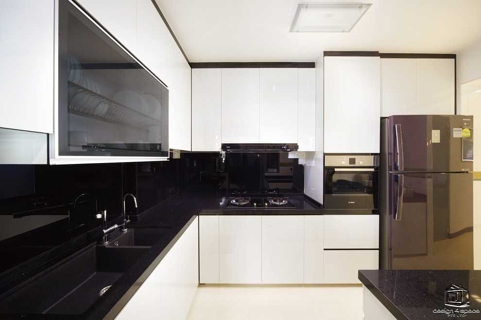 Contemporary Kitchen with Kitchen Window and Kitchen Island