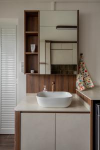 Scandinavian Bathroom at Resale 4 Room HDB @ Delta Ave