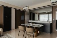 Contemporary Dining Room at Contoured Serenity