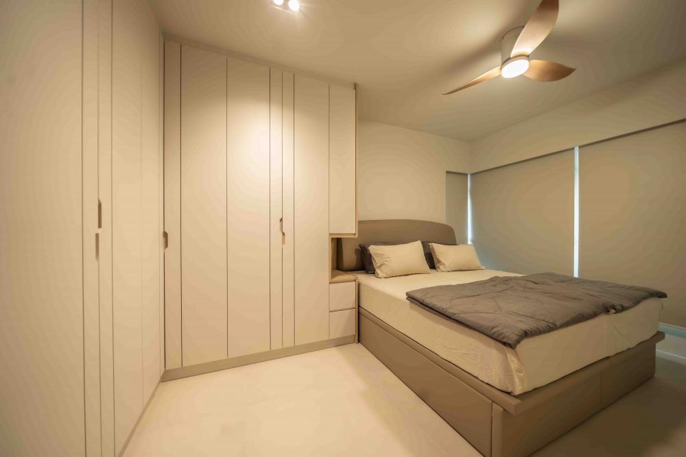 Scandinavian Bedroom with Wardrobe and Sliding Wardrobe