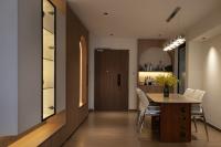 Contemporary Living Room at 4 Room HDB @ Grove Spring Yishun