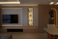 Contemporary Living Room at 4 Room HDB @ Grove Spring Yishun