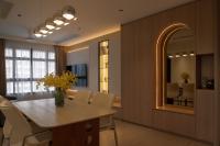 Contemporary Living Room at 4 Room HDB @ Grove Spring Yishun