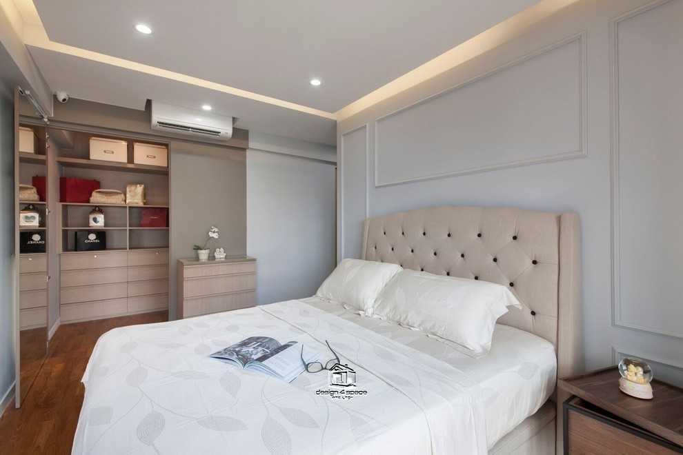 Modern Bedroom with Wardrobe and Built-in Bed