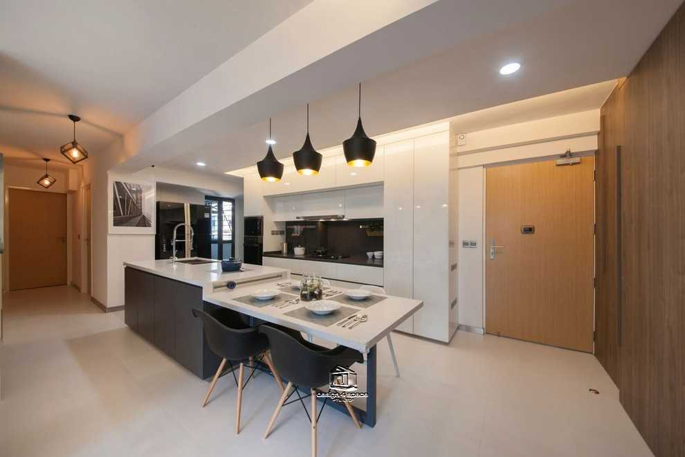 Modern Kitchen with Kitchen Island and Open Kitchen