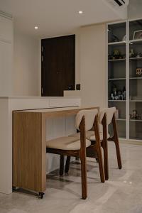 Minimalist Dining Room at Tenet