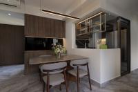 Contemporary Dining Room at 3 Bedroom Condo @ Sembawang