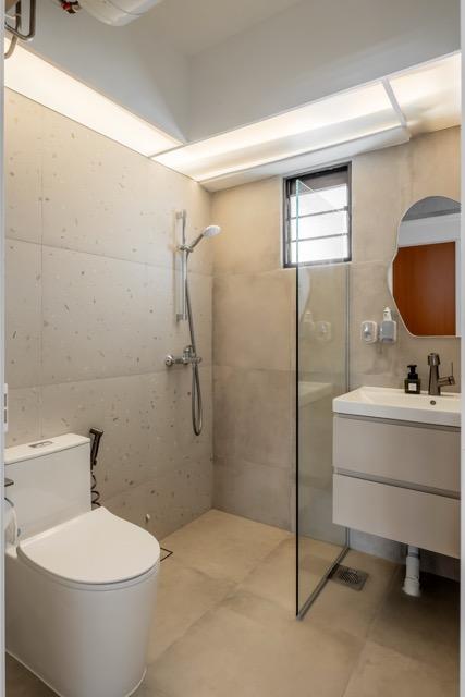 Asian Bathroom with Bathroom Sinks and Toilet Bowl