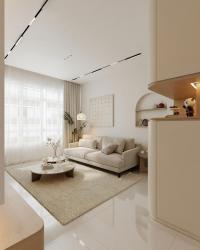 Contemporary Living Room at 95A Circuit Rd