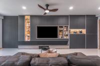 Contemporary Living Room at 5 Room HDB @ Sengkang West Way