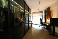 Contemporary Walk-in Wardrobe at 5 Room HDB @ Tengah Central