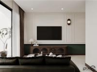 Modern Living Room at Inflora Condo