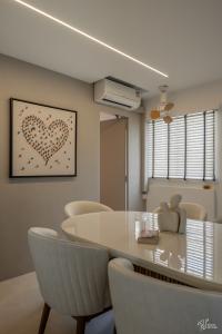 Minimalist Dining Room at Bain Street