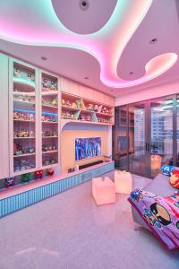 Eclectic Living Room at Astro House