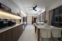 Minimalist Living Room at 4 Bedroom Condo @ Jansen Road