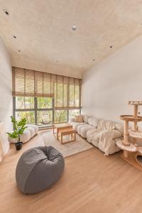 Contemporary Living Room at The Waterina