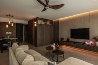 Contemporary Living Room at Upper Serangoon Crescent