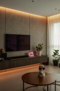 Contemporary Living Room at Upper Serangoon Crescent
