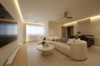 Minimalist Living Room at 4 Room HDB @ Compassvale