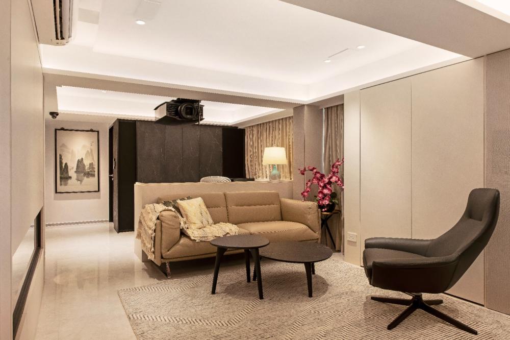Modern Living Room with Sofa and Coffee Table