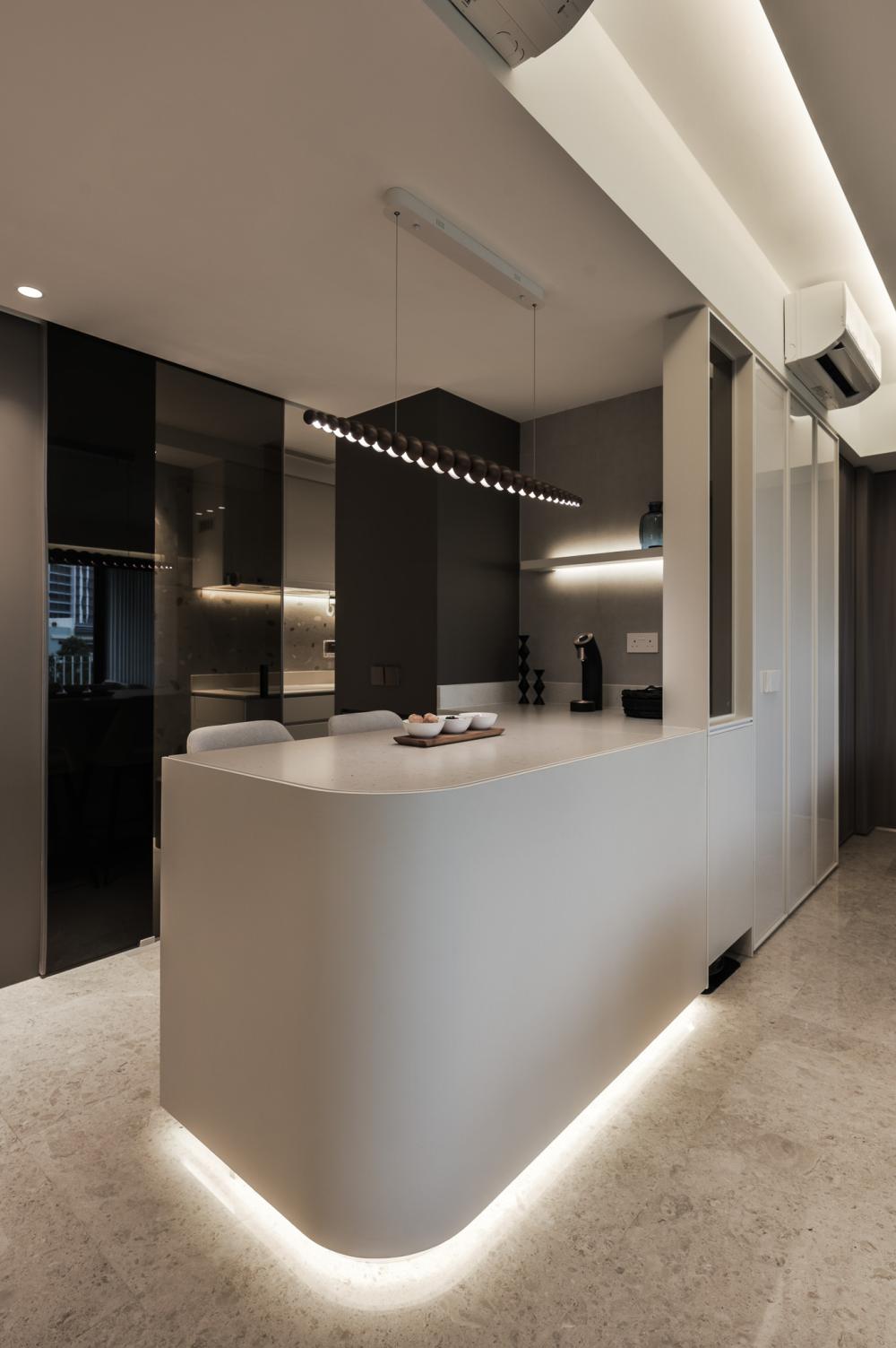 Modern Home Bar with Countertop and Bar Counter