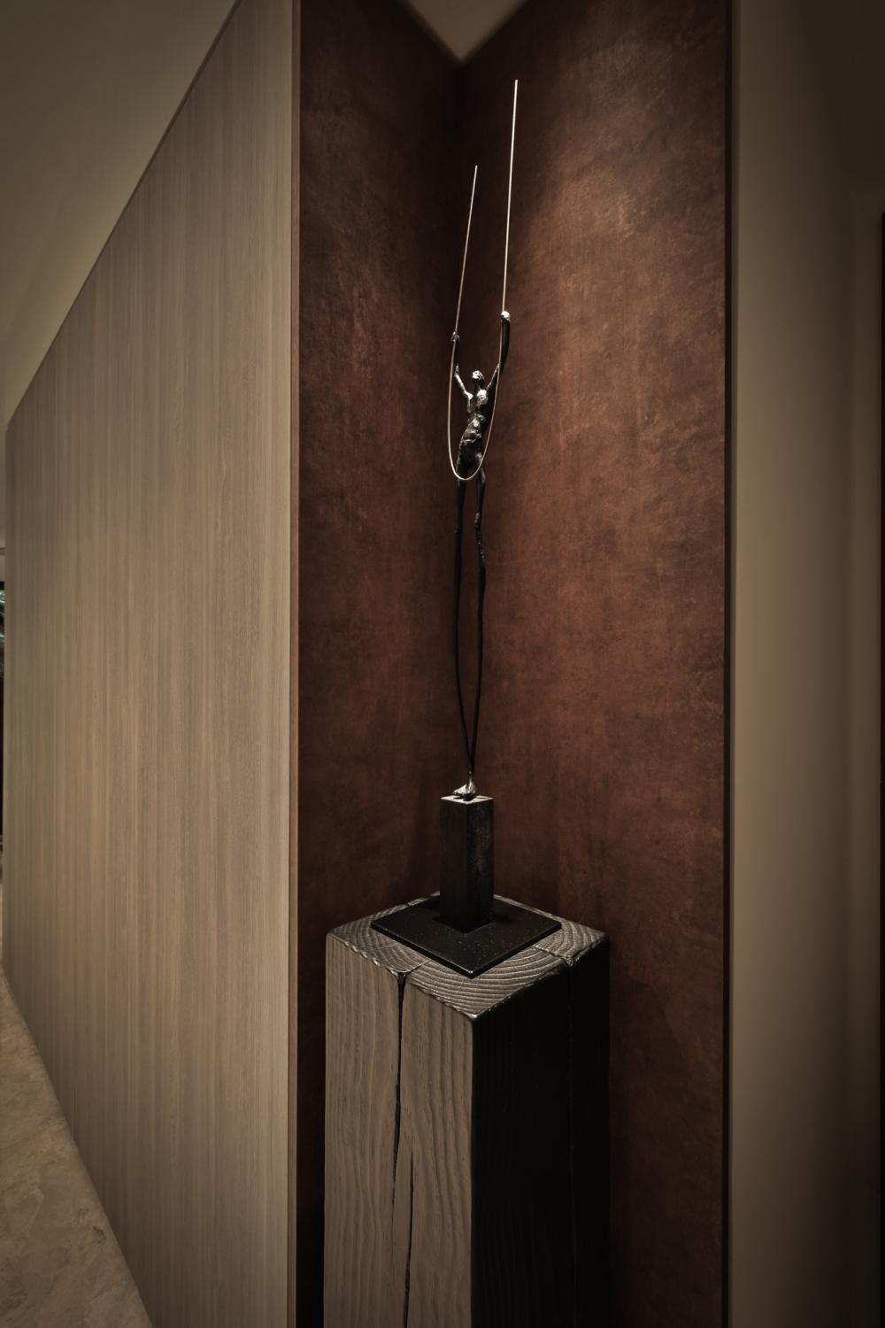 Modern Foyer with Artwork and Console Table