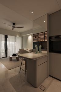 Modern Home Bar at Condominium at 5 Derbyshire Rd