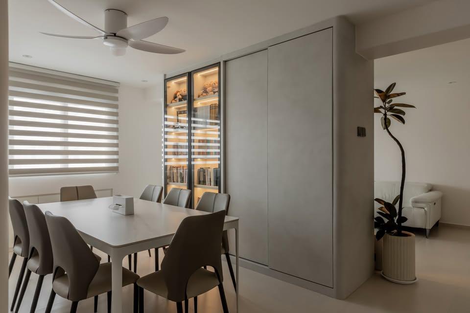 Modern Dining Room with Dining Table and Dining Chairs