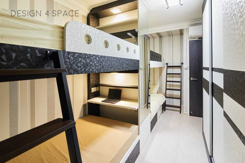 Modern Bedroom with Drop Light and Cove Lighting