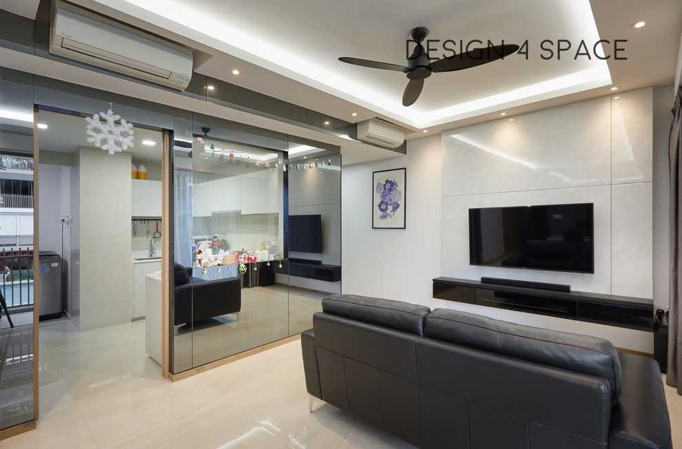 Modern Living Room with Sofa and Coffee Table