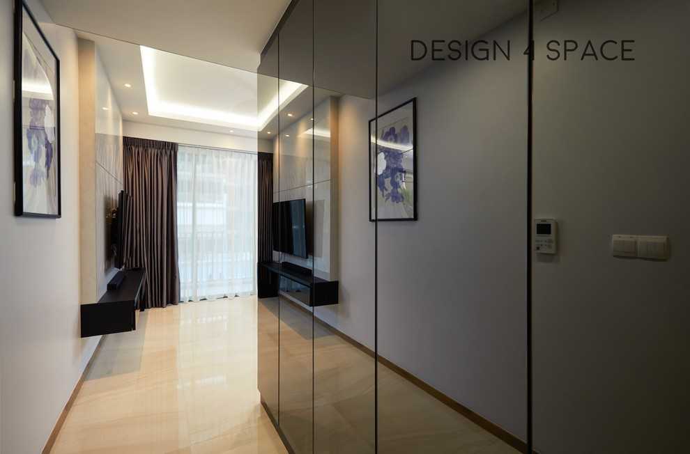 Modern Living Room with Sofa and TV