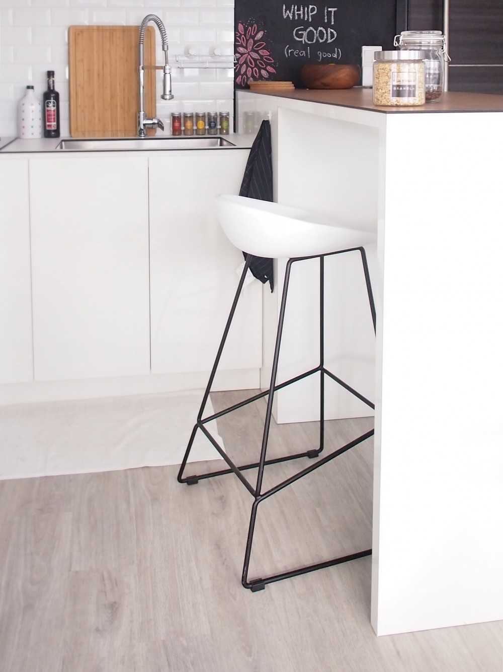 Scandinavian Pantry with Kitchen Island and Console Table